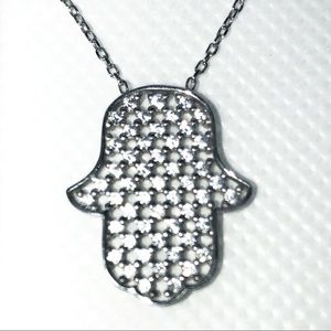 3Pack Sterling Silver Hamsa Necklace